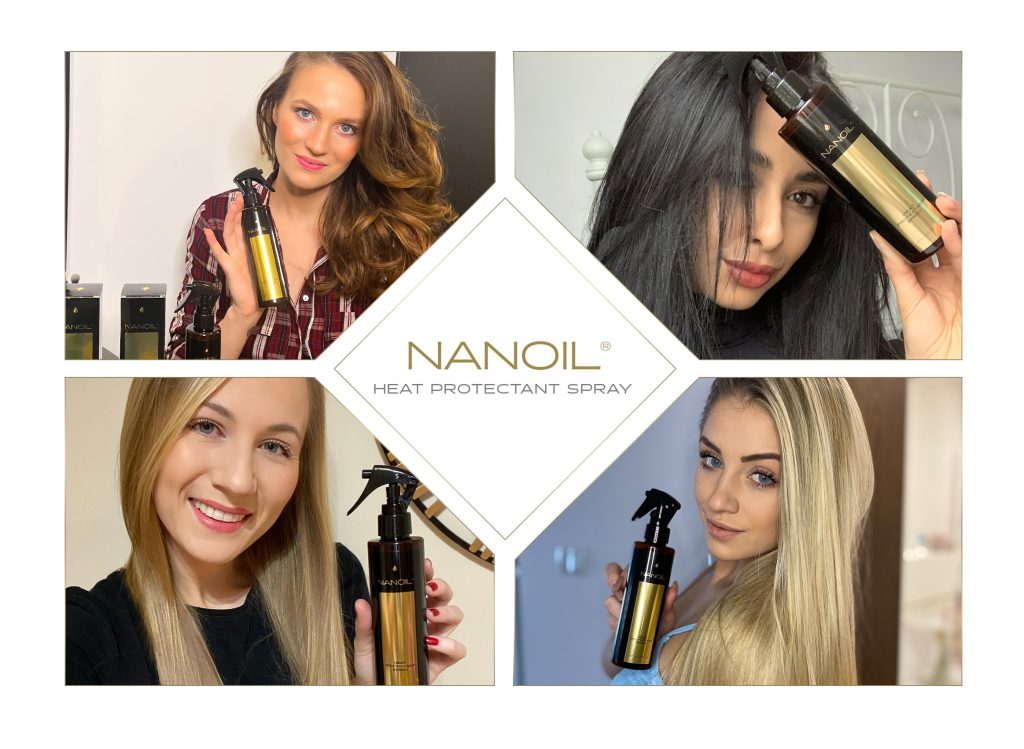 Nanoil spray de proteção térmica para cabelo